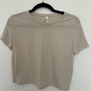 TAN CROPPED T